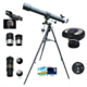 Cassini C-90080EQ1 900mm x 80mm EQ1 Mount Refractor Telescope w/1.3MP Digital Camera Kit, Black, NSN N, C-90080EQ1C13MP