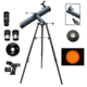 Cassini Tracker 800mm x 80mm Telescope with Electronic Focuser and Solar Filter Cap, Black, NSN N, C-80080TREFSF