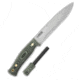 Casstrom Casstrom No. 14 SFK Fixed Blade Knife w/ Fire Striker Green Micarta 5.5" Satin, Green, Carbon Steel, adult, BHQ-202654