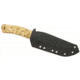 Casstrom No. 10 Birch Scandi Grind Forest Knife, 8.63in Overall, 4in Satin 14C28N Sandvik Blade, Curly Birch Handle, Scandi Grind Blade, Black Kydex Sheath, 14108