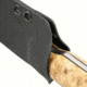 Casstrom No. 10 Curly Birch Forest Knife, 8.63in Overall, 4in Satin Sleipner Tool Steel Blade, Curly Birch Handle, Black Kydex Sheath, 14104