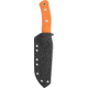 Casstrom No.10 SFK Fixed Blade Knife, 8.63in Overall, 4in 14C28N Sandvik Stainless Steel, Orange G10 Handle, 14130