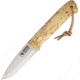 Casstrom Woodsman Curly Birch Fixed Blade Knife, 3.5in, Bohler K720 Steel, Standard Edge, Satin, Curly Birch Handle CI10824