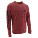 Caterpillar Trademark Banner L/S Tee - Men's, Small, Regular, Brick Heather, 1510034-12123-S