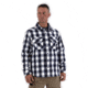 Caterpillar Buffalo Check Flannel Overshirt - Men's, Extra Large, Navy/White, 1610031-12915-XL