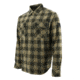 Caterpillar Buffalo Check Flannel Overshirt - Men's, Khaki/Army Moss, 2XL, 1610031-13229-2XL