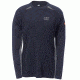 Caterpillar Flame Resistant Long Sleeve Performance Crew Shirt, FR Navy-Heather, Extra Large 1630003-10642-XL