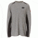 Caterpillar Flame Resistant Long Sleeve Performance Crew Shirt, FR Heather Grey, Medium 1630003-10643-M