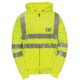 Caterpillar Hi Vis Full Zip Lined Sweatshirt, Hi-Vis Yellow, Medium 1910804-407-M