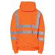 Caterpillar Hi Vis Full Zip Lined Sweatshirt, Hi-Vis Orange, Medium 1910804-607-M