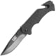 Caterpillar Linerlock Folding Knife, 3.5in Black 7Cr17Mov SS Drop Point, Black G10 Handle, Belt/Cord Cutter, Glass Breaker, Thumb Stud, Pocket Clip, 980012