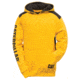 Caterpillar Logo Panel Hooded Sweatshirt, Yellow, Large 1910802-555-L