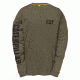 Caterpillar Trademark Banner Long Sleeve T-Shirt, Army Moss, Small 1510034-10639-S