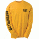 Caterpillar Trademark Banner Long Sleeve T-Shirt, Yellow, Small 1510034-555-S