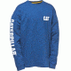 Caterpillar Trademark Banner Long Sleeve T-Shirt, Bright Blue, Medium 1510034-95B-M