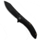 Cavol Knives Bucarto Folding Knife, 3.25in, Bohler M390 Stainless Steel, Drop Point Blade, Titanium, Black Handle, Black/Black Gray, 7.25 inch, BHQ-199060