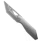 Cavol Knives Shimo Folding Knife, 2.65in, Bohler M390 Stainless Steel, Tanto Blade, Titanium, Gray Handle, Gray/Gray, 6.35 inch, BHQ-197907