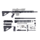 CBC Industries Unassembled AR-10 Rifle Kit, 18 in, 0.308 Win, Black, U-205-480