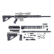 CBC Industries Unassembled AR-10 Rifle Kit, 18 in, 6.5 Creedmoor, Black, U-205-112