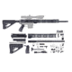 CBC Industries Unassembled AR-10 Rifle Kit, 20 in, 0.308 Win, Black, U-205-113