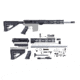 CBC Industries Unassembled AR-15 Rifle Kit, 16 in, 0.223 Wylde, 15in Hanguard, Spiral Flute, Black, U-205-180