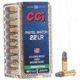 CCI Ammunition Pistol Match .22 Long Rifle 40 Grain Lead Round Nose Rimfire Ammo, 50 Rounds, 51