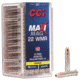 CCI Ammunition Maxi-Mag +V .22 Winchester Magnum Rimfire 30 grain Jacketed Hollow Point Rimfire Ammo, 50 Rounds, 59