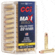 CCI Ammunition Maxi-Mag .22 Winchester Magnum Rimfire 40 Grain Jacketed Hollow Point Rimfire Ammo, 50 Rounds, 24