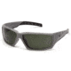 Pyramex OVERWATCH SUNGLASSES - FOREST H2X GRAY ANTI-FOG LENS, URBAN GRAY FRAME 0D0E0D04, PMXVGSUG722T