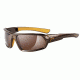 Cebe STeem Sunglass Dark Deep Brown/Orange Frame, Brown Mirror AR Lens CBSTEEM2