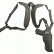 Cebeci Arms Nylon Vertical Shoulder Holster CTO for One Size Fits Most Autos and Revolvers, Black, Right 10337RB01