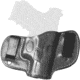 Cebeci Arms Leather Double Clip Inside Waistband Holster, Sig Sauer P320, Left Hand, Black, 20590LB14