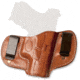 Cebeci Arms Leather Double Clip Inside Waistband Holster, Sig Sauer P238, Left Hand, Tan, 20590LT15