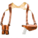 Cebeci Arms Leather Horiz. Shoulder Holster LHS for 1911 and All Clones 3.5in, Tan, Right 21020RT02