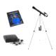 Celestron PowerSeeker 50 Astronomical Telescope 21039 w/ PowerSeeker Accessory Kit 94306 and Sky Maps Chart Reference Guide 93722