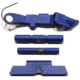 Centennial Defense Systems Extended Control Kit w/Serrated Mag Release for Gen 1-3 Glock 10mm, .45ACP, 2 Pins, Blue, 40140