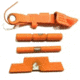 Centennial Defense Systems Extended Control Kit w/Serrated Mag Release for Gen 1-3 Glock 9mm, .40S&amp;W, .357SIG, 2 Pins, Hi-Viz Orange, 40096