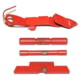 Centennial Defense Systems Extended Control Kit w/Serrated Mag Release for Gen 1-3 Glock 9mm, .40S&amp;W, .357SIG, 2 Pins, Red, 40116