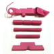 Centennial Defense Systems Extended Control Kit w/Serrated Mag Release for Gen 4 Glock 9mm, .40S&amp;W, .357SIG, 3 Pins, Pink, 40110