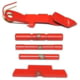 Centennial Defense Systems Extended Control Kit w/Serrated Mag Release for Gen 4 Glock 9mm, .40S&amp;W, .357SIG, 3 Pins, Red, 40118