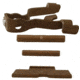 Centennial Defense Systems Extended Control Kit w/Mag Release for Gen 5 Glock, Serrated, 2 Pins, Burnt Bronze, 40348