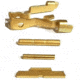 Centennial Defense Systems Extended Control Kit w/Mag Release for Gen 5 Glock, Serrated, 2 Pins, TiN, Gold, 40358