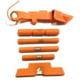 Centennial Defense Systems Extended Control Kit w/Serrated Mag Release for Gen 4 Glock 10mm, .45ACP, 4 Pins, Hi-Viz Orange, 40159