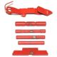 Centennial Defense Systems Extended Control Kit w/Serrated Mag Release for Gen 4 Glock 9mm, .40S&amp;W, .357SIG, 4 Pins, Red, 40119