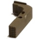 Centennial Defense Systems Extended Mag Release w/2.5lb Spring for Gen 1-3 9mm, .40S&amp;W, .357SIG Glock, Stippled, Glock Tan, 20608