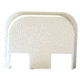 Centennial Defense Systems Rear Slide Cover Plate for Gen 1-4 Glock, White, 30140