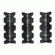Centurion Arms Standard CMR 3-Pack Polymer Rail Covers, Black, 3.25 M11-234