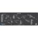 Cerus Gear 12x36 AR-15 Schematic Promat - Gray, RM-AR15-SCH-GRY