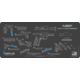 Cerus Gear 3mm Promats 12&quot;x27&quot; S&amp;w M&amp;p Shield Instctnl Grey