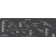 Cerus Gear 3mm Promats 14''x48'' Ar-15 Magnum Schematic C Gray